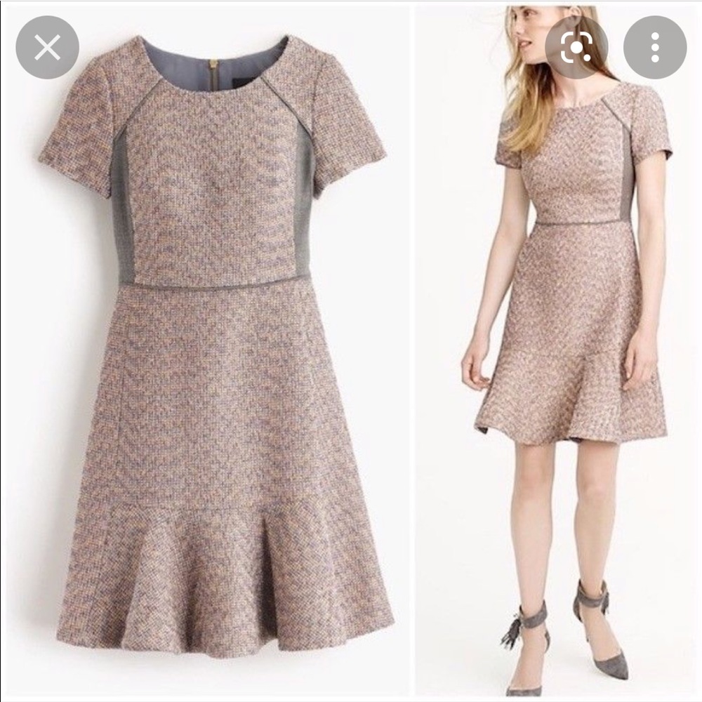J Crew Metallic tweed dress - US4